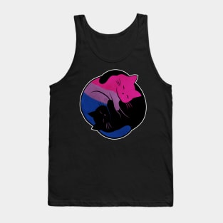 Bisexual Eternal Yin Yang Cat Tank Top